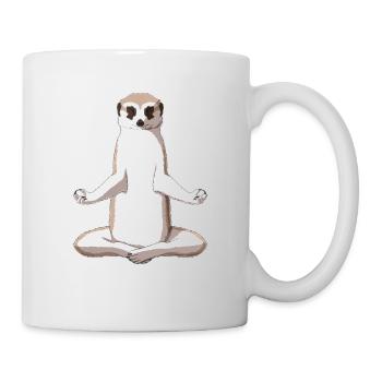 Méditation Suricate - Mug blanc - blanc - Droite