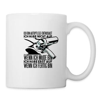 Autopflege Polieren - Tasse - Weiß - Rechts