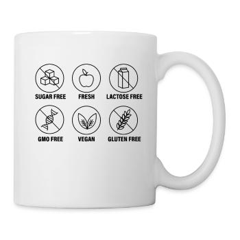 Sugar-Free Gluten-Free Lactose Intolerant Vegan - Mug - white - Right