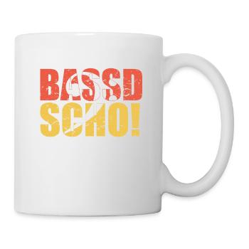Bassist Geschenk BASSD SCHO Bassisten Geschenkidee - Tasse - Weiß - Rechts