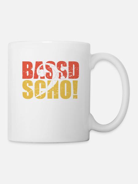 Bassist Geschenk BASSD SCHO Bassisten Geschenkidee - Tasse - Weiß