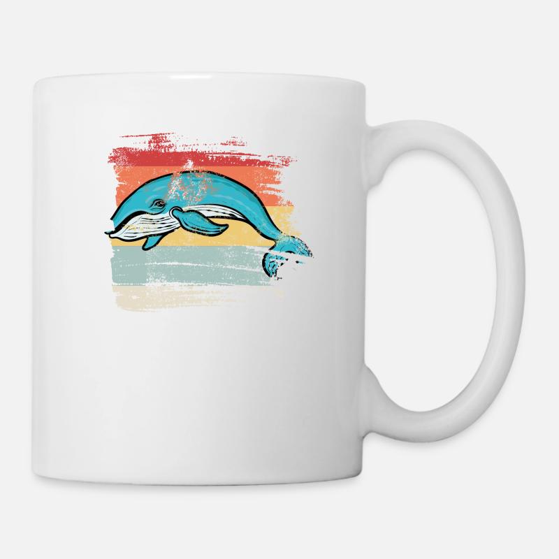 Retro Wal - Tasse - Weiß