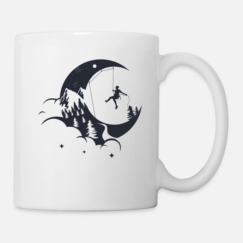 Escalade lune escalade - Mug blanc - blanc