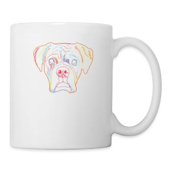 Boxer Dog Portrait - Mug - white - Right