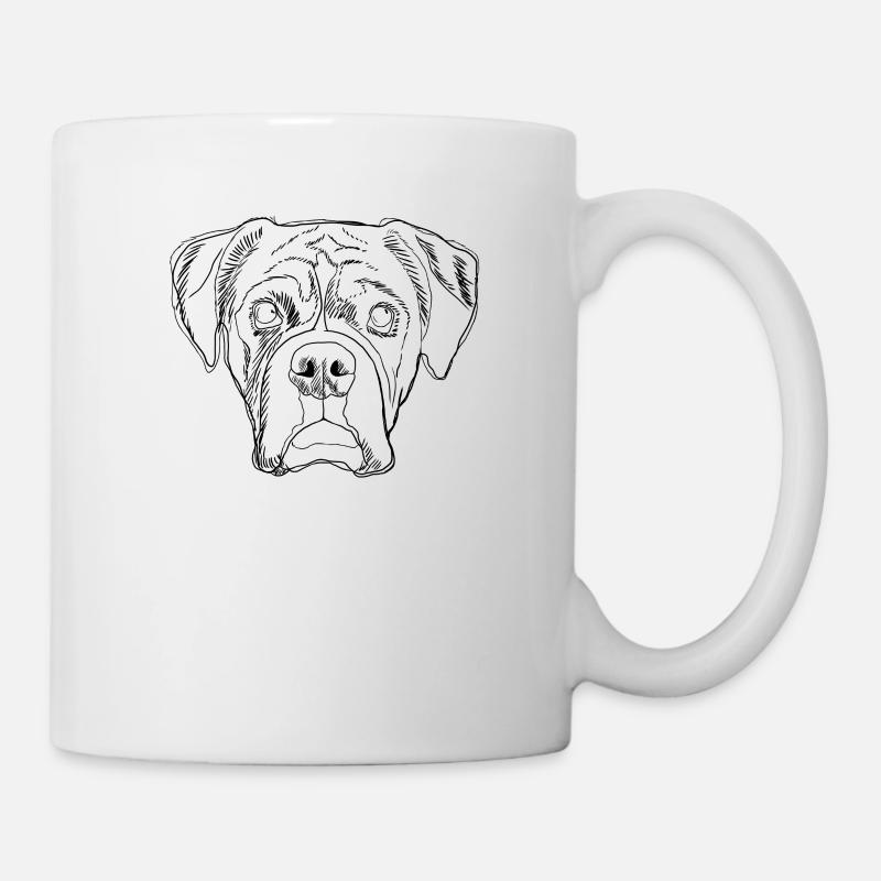 Boxer chien - Mug blanc - blanc