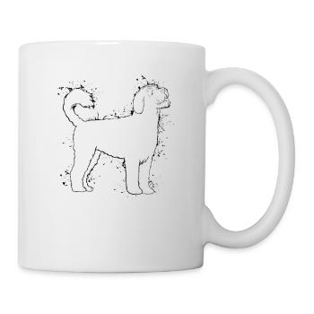 Portugiesischer Wasserhund - Tasse - Weiß - Rechts