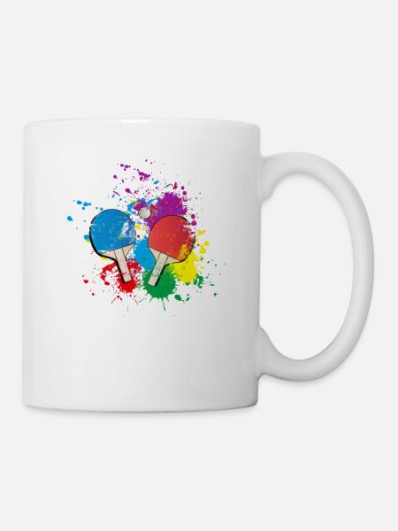 Cadeau de ping-pong pour joueur de ping-pong - Mug blanc - blanc