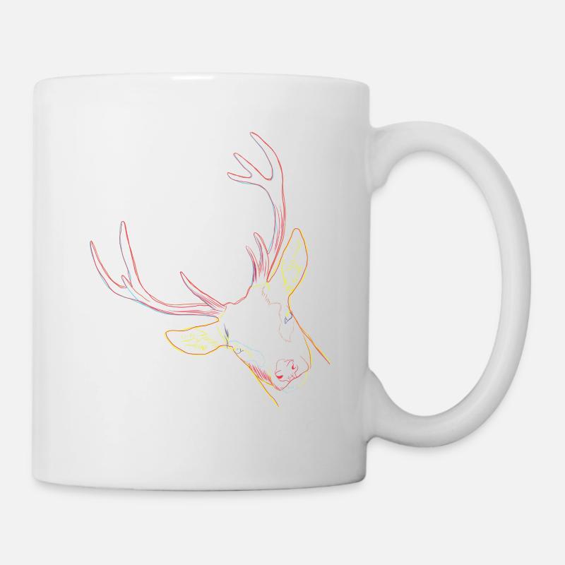 Cerf - Mug blanc - blanc