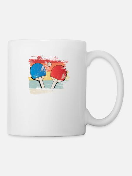 Cadeau de ping-pong pour joueur de ping-pong - Mug blanc - blanc