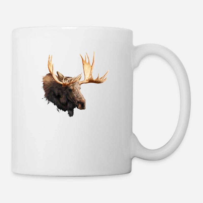 Elch - Tasse - Weiß