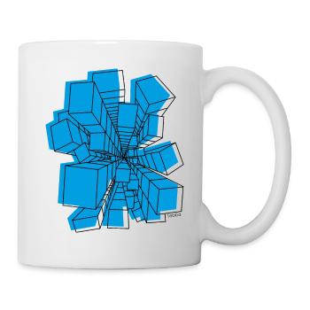 building 3D - Mug blanc - blanc - Droite
