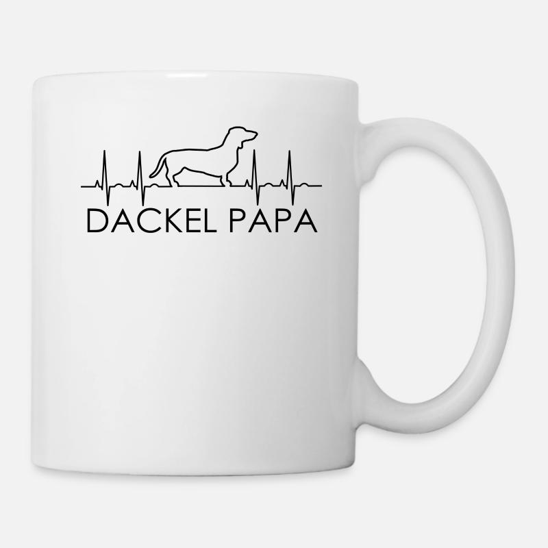 Dackel Papa - Tasse - Weiß