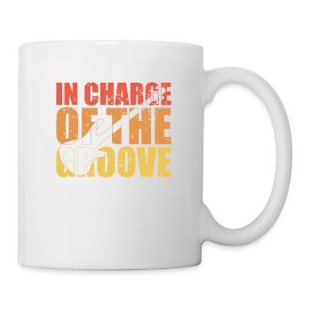 Bass Player gift IN CHARGE OF THE GROOVE Bassist - Mug - white - Right