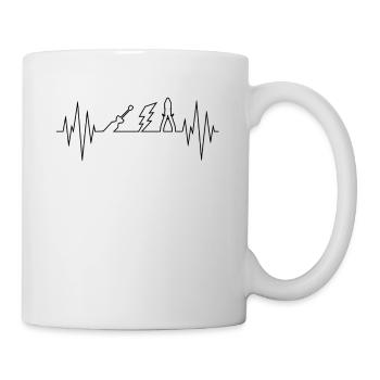 Electrician Tools Wave gift for craftsman - Mug - white - Right