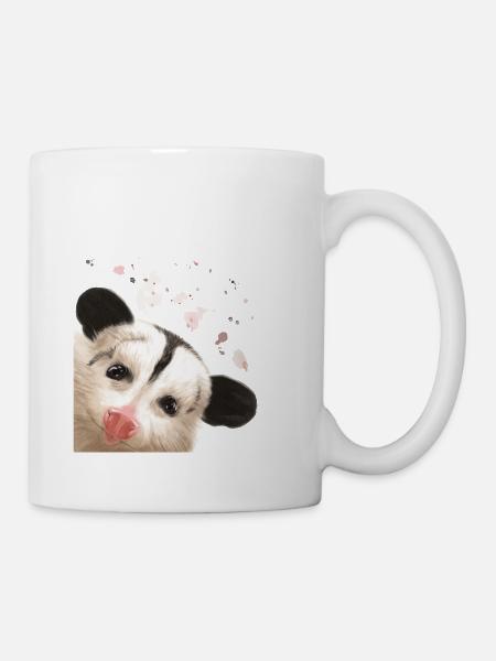 Neugieriges Opossum - Tasse - Weiß