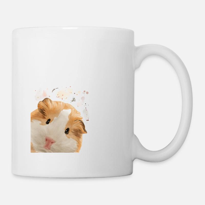 Cochon d’Inde curieux - Mug blanc - blanc