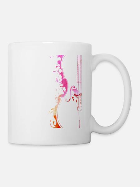 Cello Musiker Geschenk für Cello Spieler - Tasse - Weiß