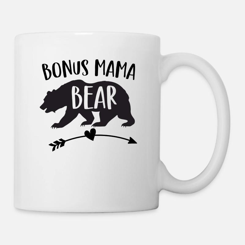 Bonus Mama Bär - Stiefmutter - Tasse - Weiß