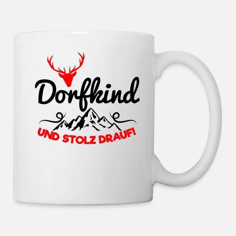 Dorfkind Stolz Drauf Dorfkinder - Tasse - Weiß