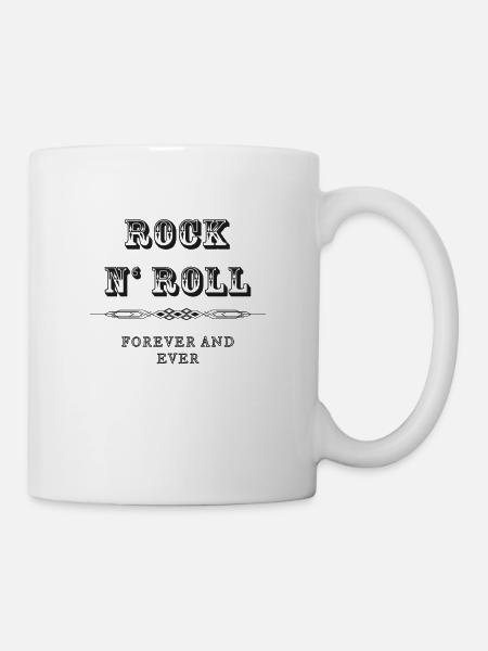 Rock N 'Roll Forever - Mug blanc - blanc