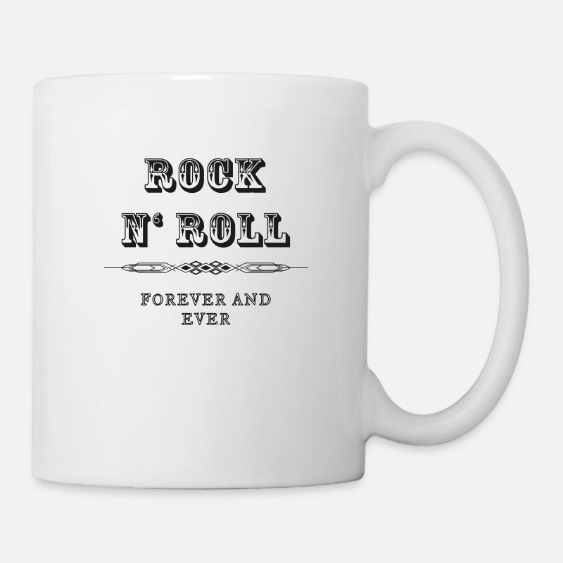 Rock N 'Roll Forever - Mug blanc - blanc