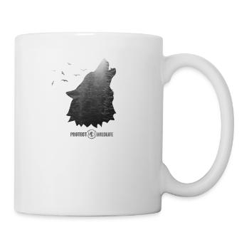 Protect Wildlife - Environmental Protection - Wolf silhouette - Mug - white - Right