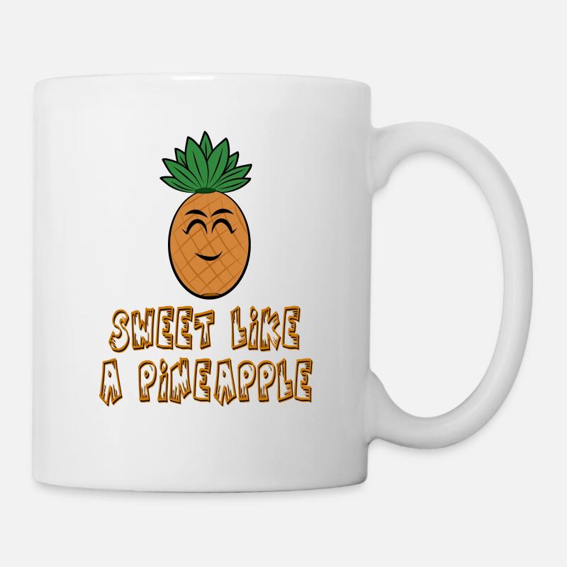 Ananas Ananas Doux comme un ananas - Mug blanc - blanc
