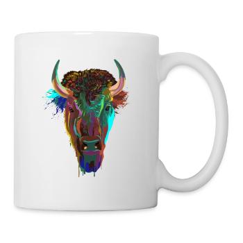 Splash Bison - Tasse - Weiß - Rechts