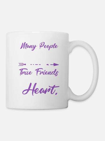 Freundschaft spruch freunde liebe - Tasse - Weiß