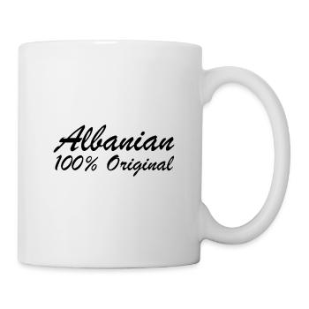 100 Prozent Albanien Shqiptar - Tasse - Weiß - Rechts
