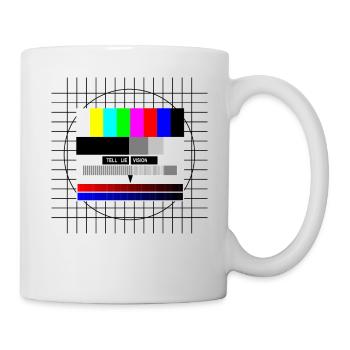Analog TV 80s 90s Retro No signal - Mug - white - Right