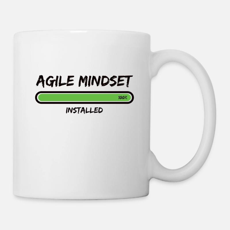 Scrum Agile Mindset Installed Projektmanagement - Tasse - Weiß