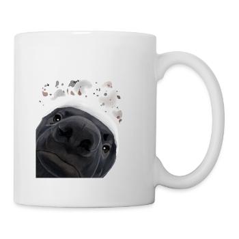 Un toit de miel curieux - Mug blanc - blanc - Droite