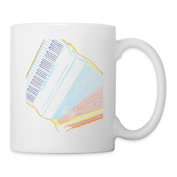 Accordéon musicien cadeau pour musiciens - Mug blanc - blanc - Droite
