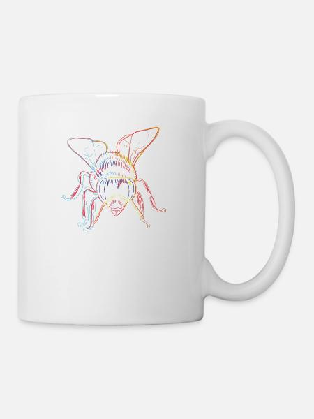Biene - Tasse - Weiß