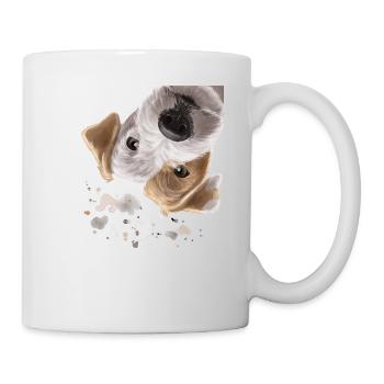 Curious Parson Russell Terrier Dog - Mug - white - Right