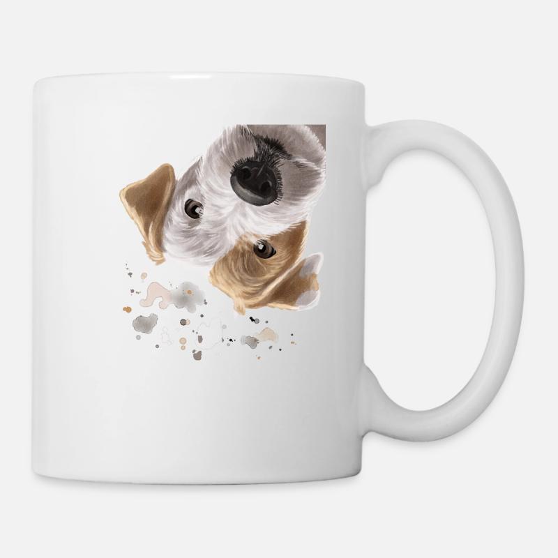 Neugieriger Parson Russell Terrier Hund - Tasse - Weiß