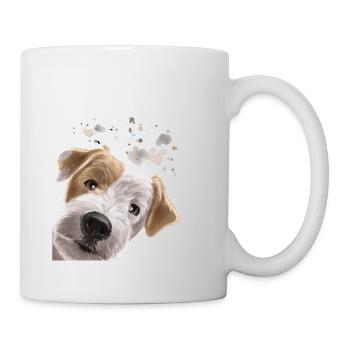 Curious Parson Russel Terrier Dog - Mug - white - Right