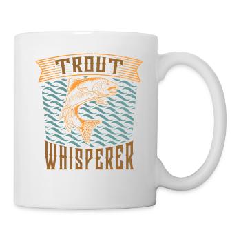 Trout Whisperer - Cool trout angler - Mug - white - Right