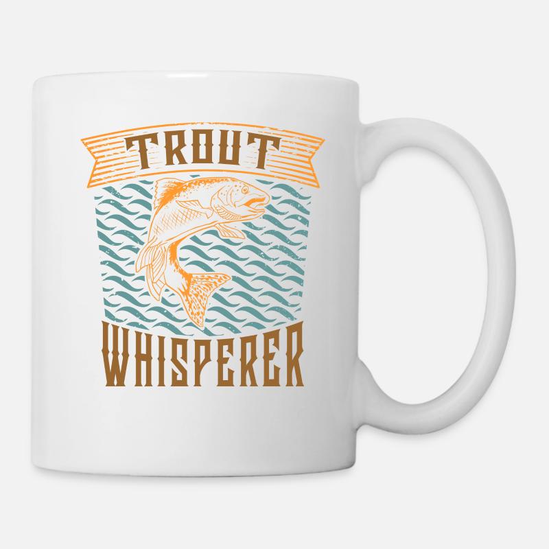 Trout Whisperer - Cool trout angler - Mug blanc - blanc