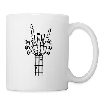 Guitariste musique guitare rock rocker - Mug blanc - blanc - Droite