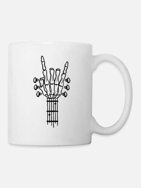 Guitarist music guitar rock rocker - Mug - white