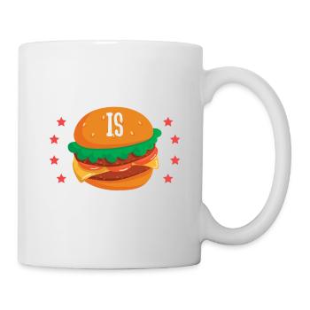 Fast food hamburger burger - Mug - white - Right