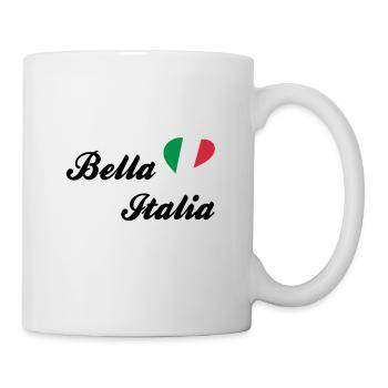 Bella Italia Italienisches Lebensgefühl - Tasse - Weiß - Rechts