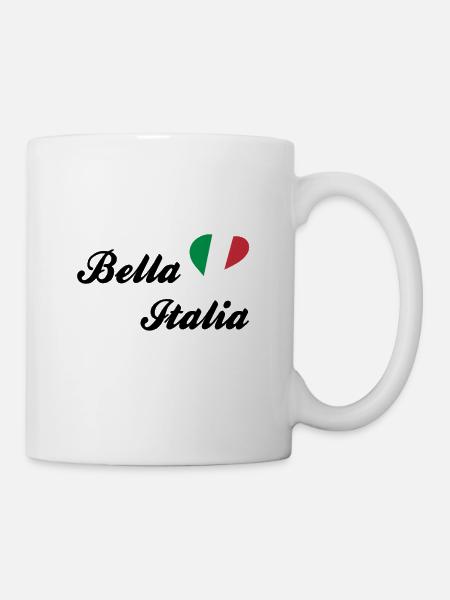 Bella Italia Italienisches Lebensgefühl - Tasse - Weiß