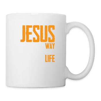 Jesus life bible verse faith - Mug - white - Right