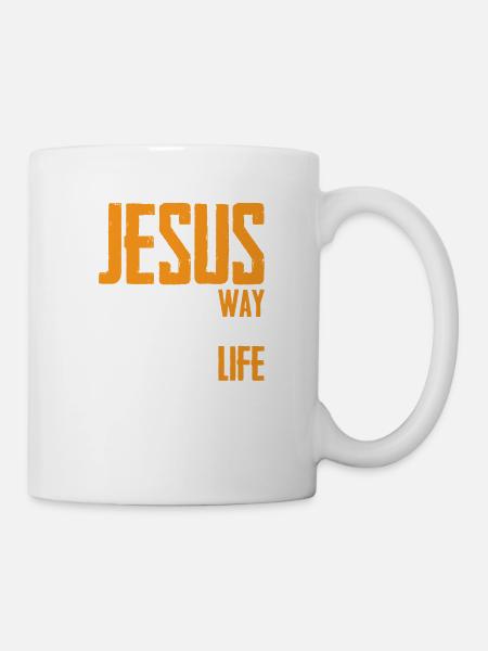Jésus vie bible verset foi - Mug blanc - blanc
