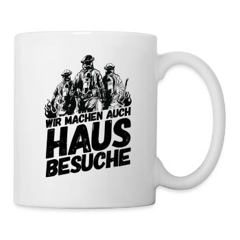 Feuerwehr Spruch Lustig Witzig - Tasse - Weiß - Rechts