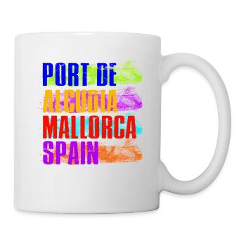Port De Alcudia Spanien Balearen Mallorca Urlaub - Tasse - Weiß - Rechts