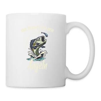Mir reichts ich geh Angeln Fischen Angler T-Shirt - Tasse - Weiß - Rechts